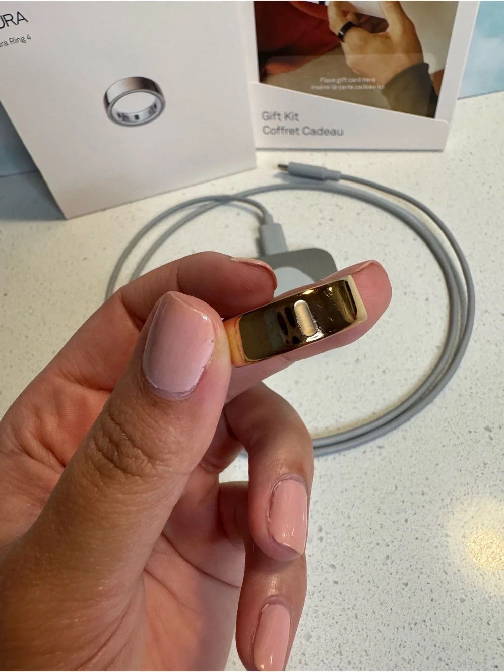 Rose Gold Oura Ring 4th Generation - Size 9